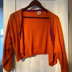 Cute orange CAbi mini sweater